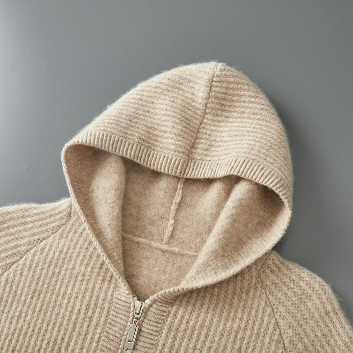 Merino Hooded Cardigan