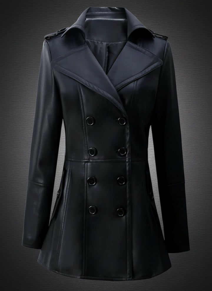 Roselyn Leather Trench