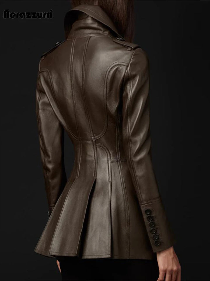 Roselyn Leather Trench
