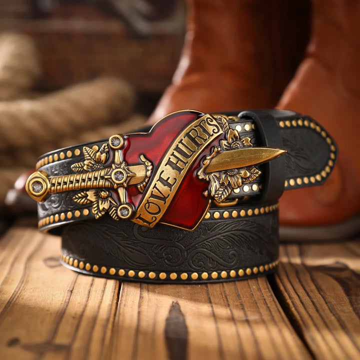 Vintage Alloy Buckle Belt