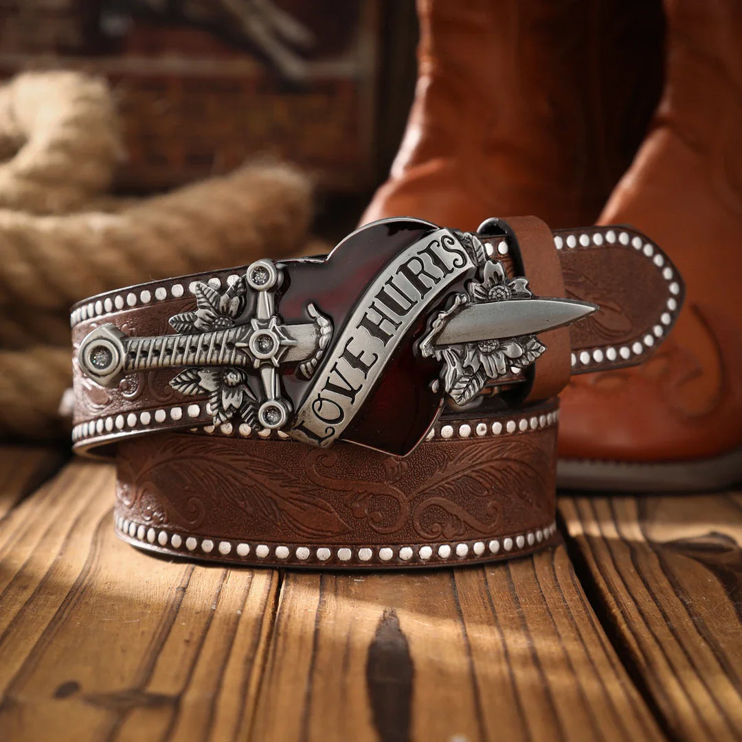 Vintage Alloy Buckle Belt