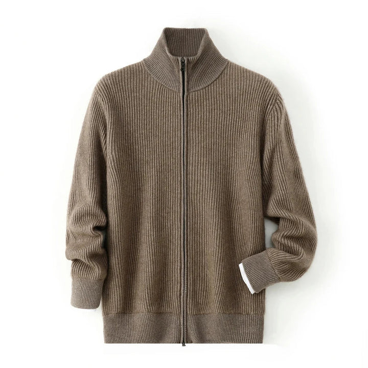 Holt Cashmere Zip Cardigan