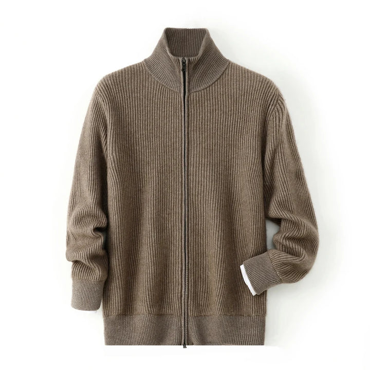 Holt Cashmere Zip Cardigan