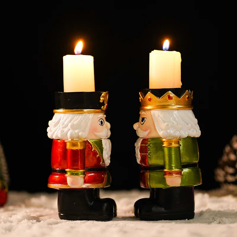 Resin Nutcracker Candle