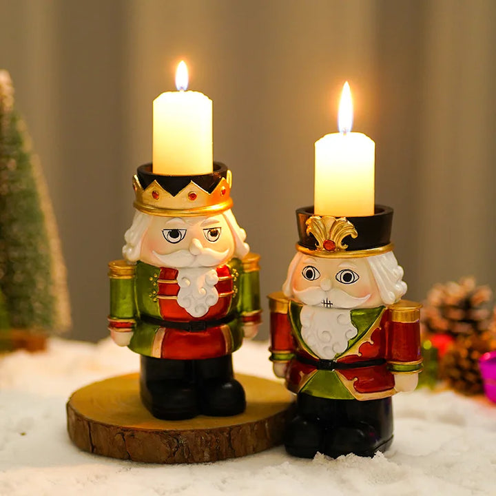 Resin Nutcracker Candle