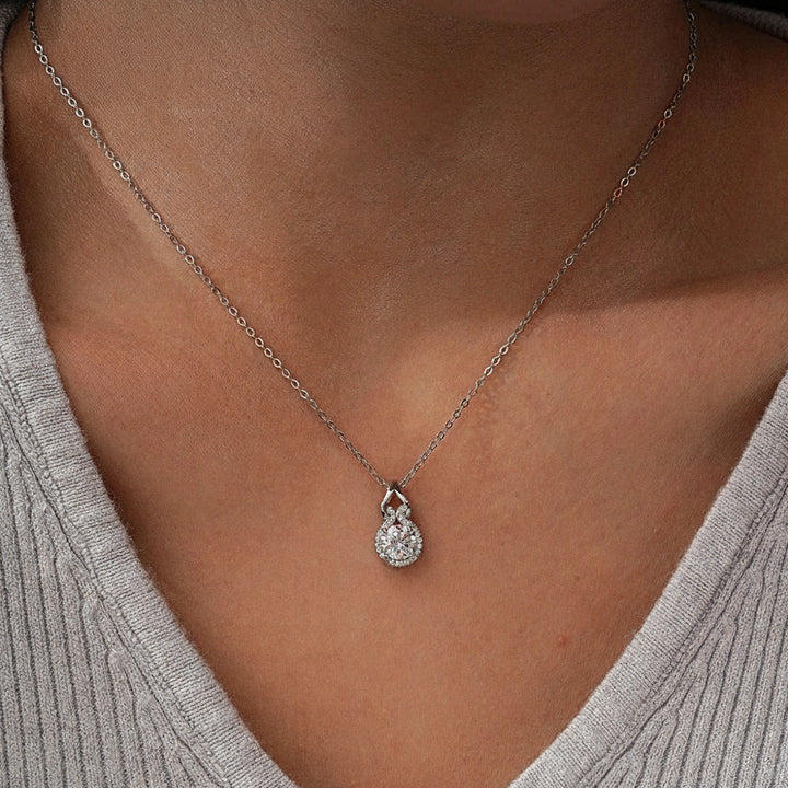 Radiant Moissanite Pendant