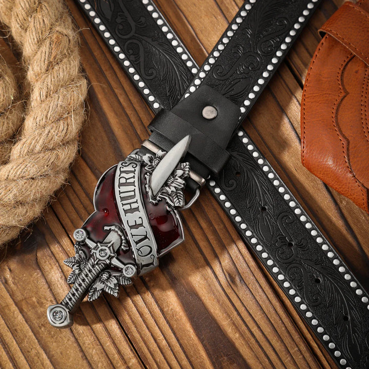 Vintage Alloy Buckle Belt