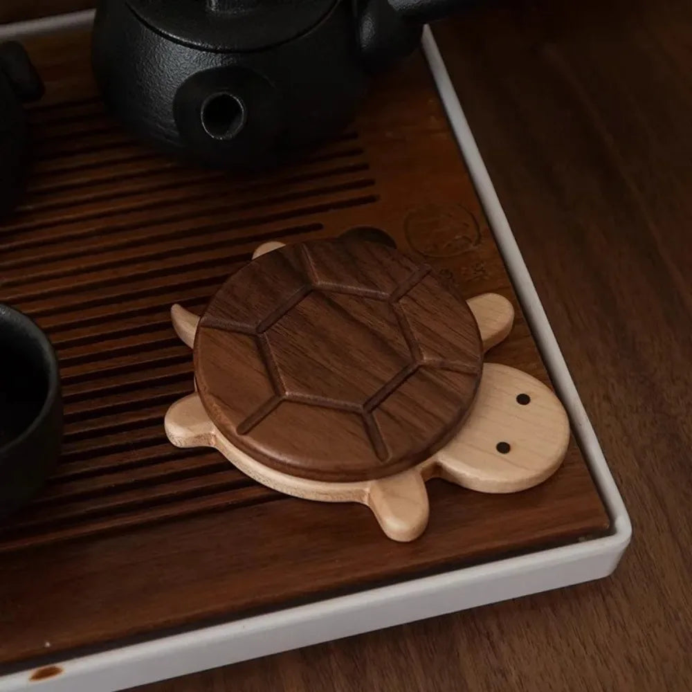 Brown Walnut Turtle Coaster