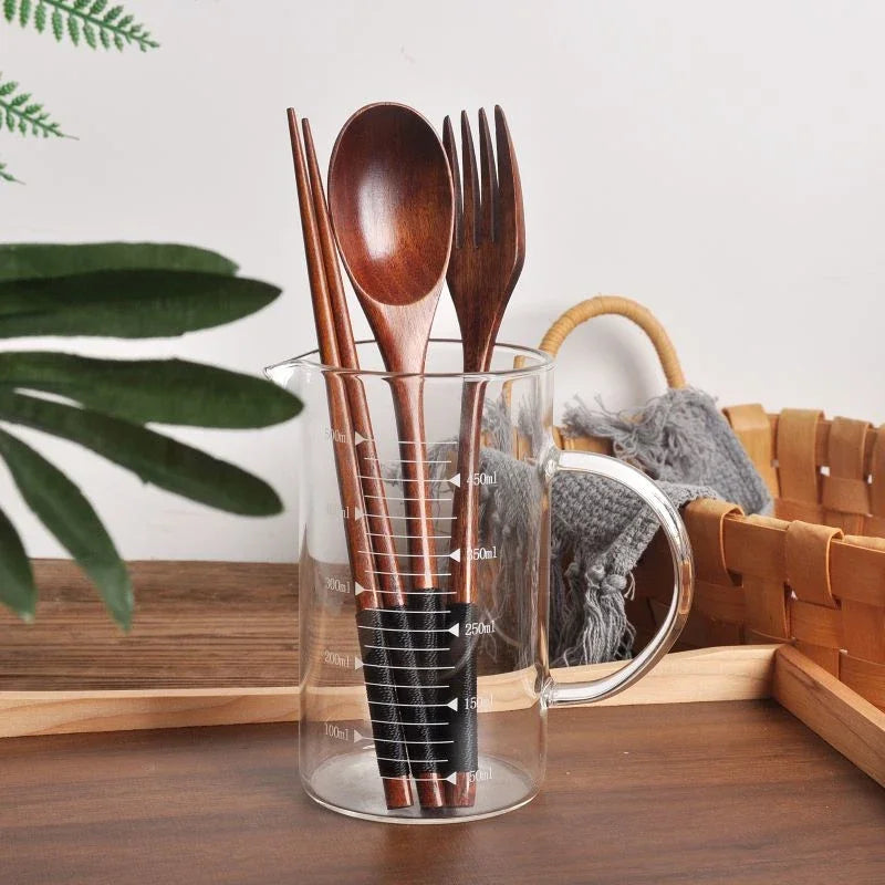 Wooden Travel Cutlery Set