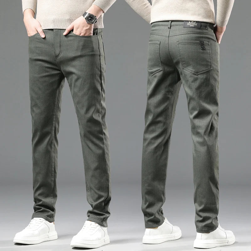 Cotton Slim Fit Trousers
