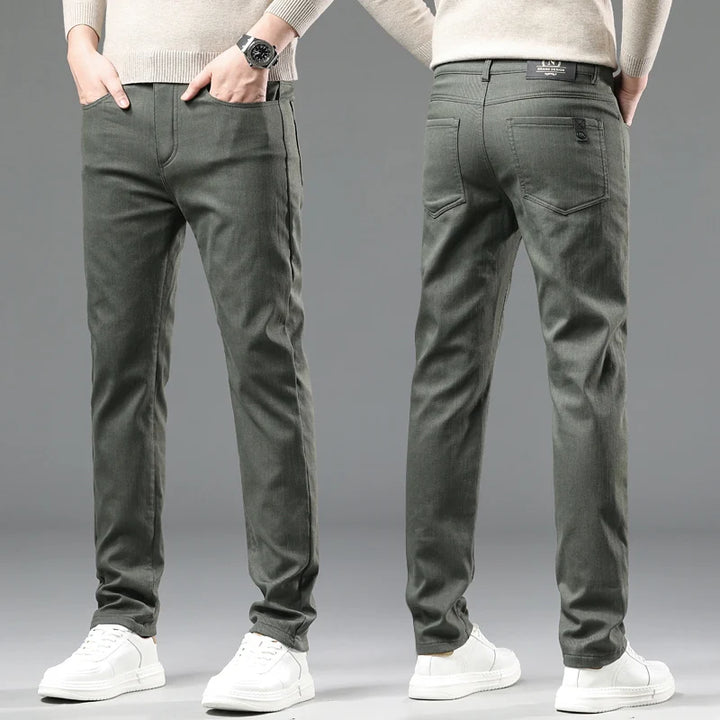 Cotton Slim Fit Trousers