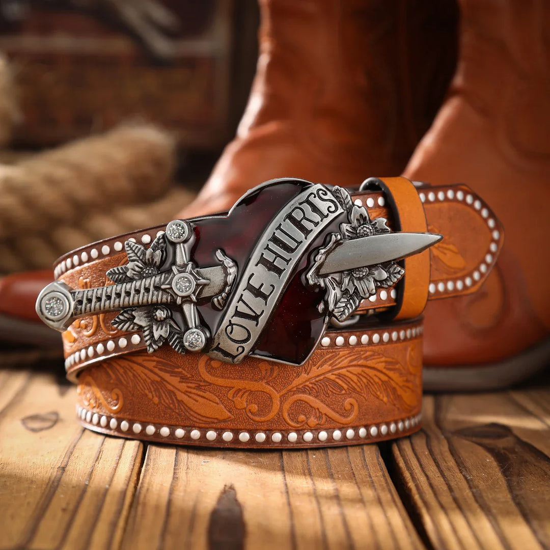 Vintage Alloy Buckle Belt