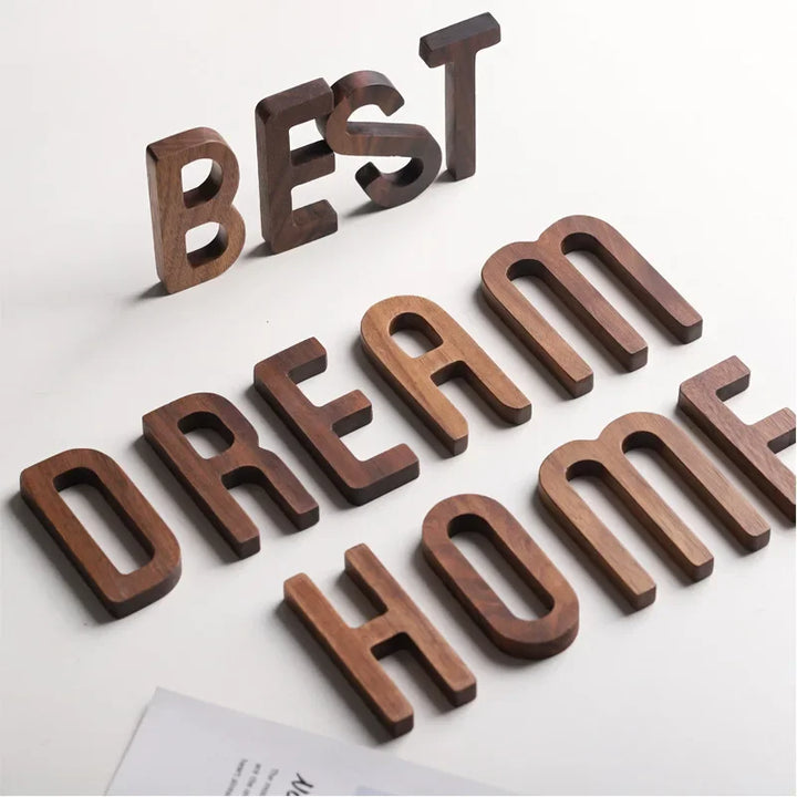 Walnut Letter Set
