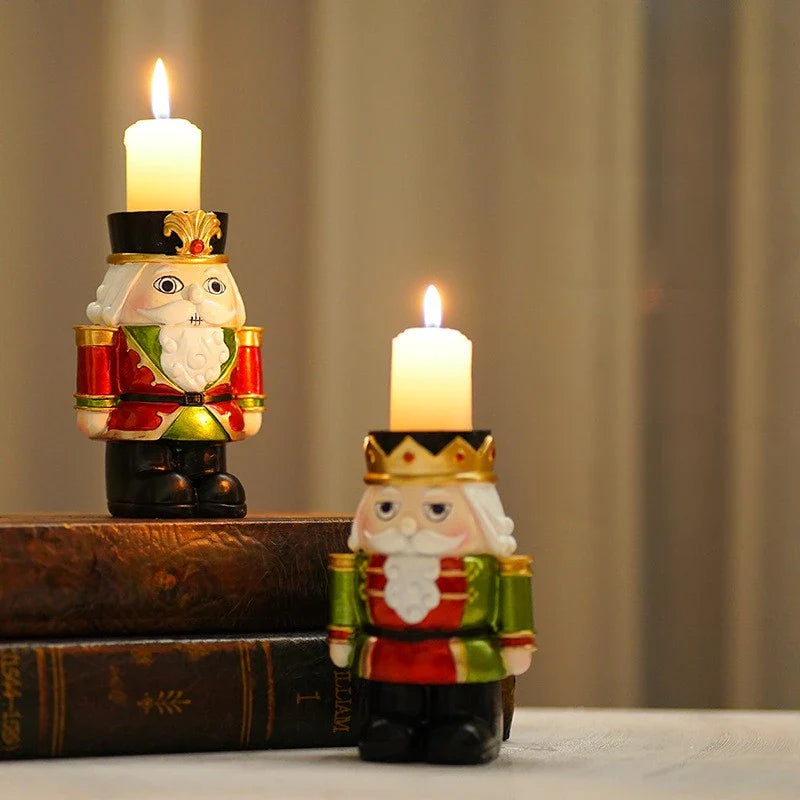 Resin Nutcracker Candle