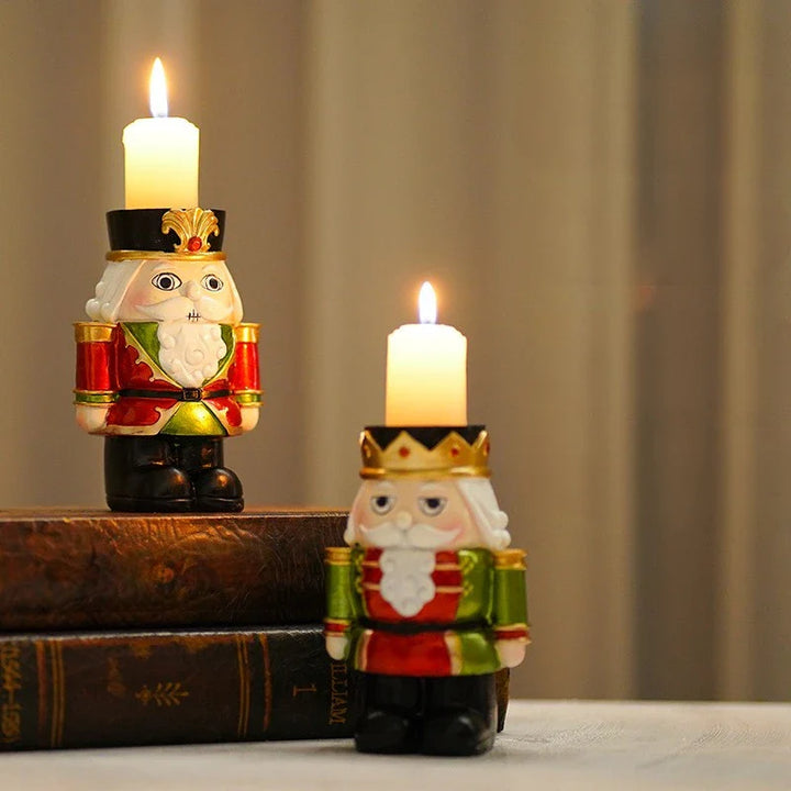 Resin Nutcracker Candle
