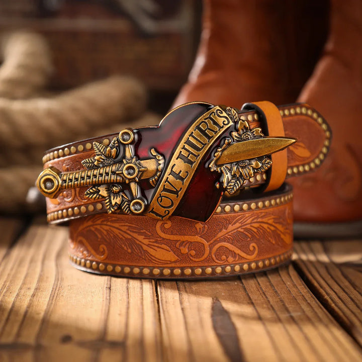 Vintage Alloy Buckle Belt