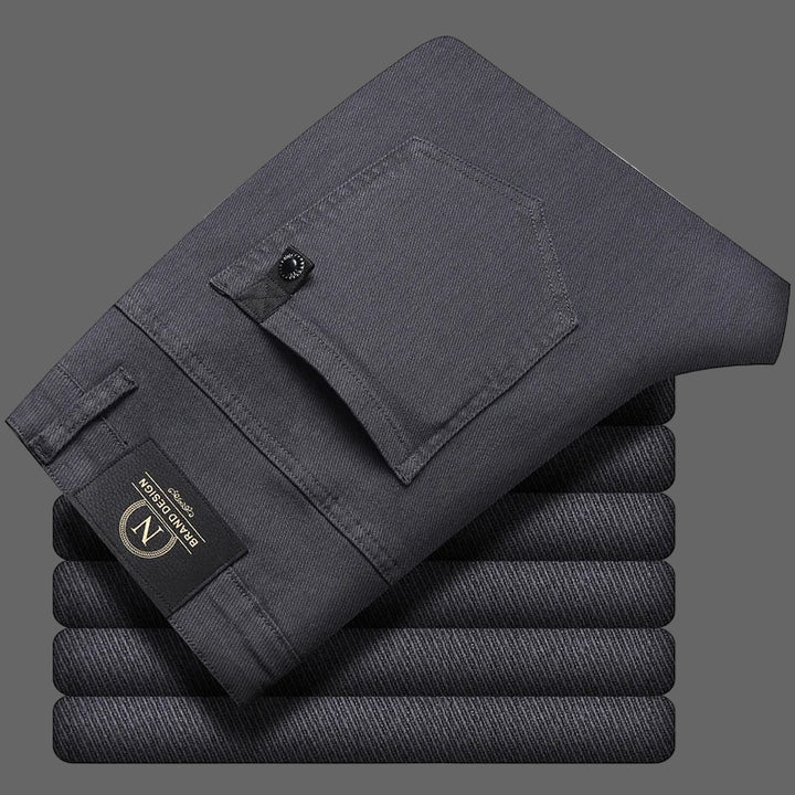 Cotton Slim Fit Trousers