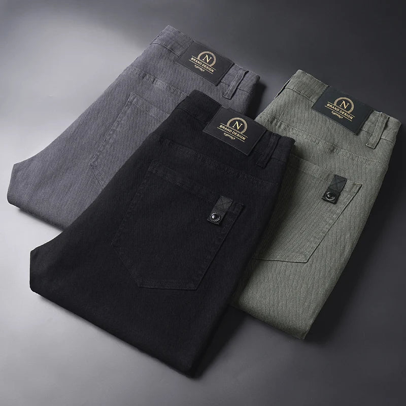Cotton Slim Fit Trousers
