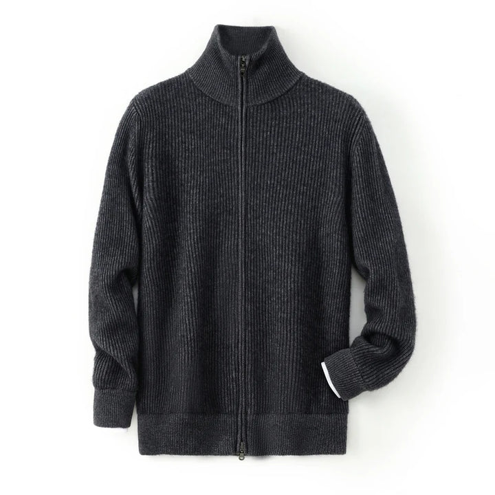 Holt Cashmere Zip Cardigan
