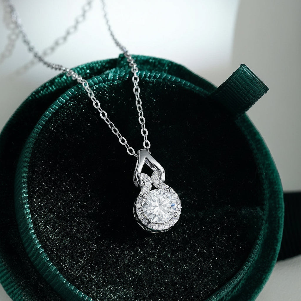 Radiant Moissanite Pendant