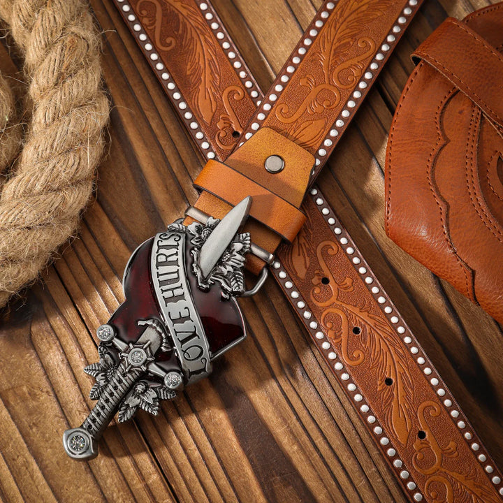 Vintage Alloy Buckle Belt
