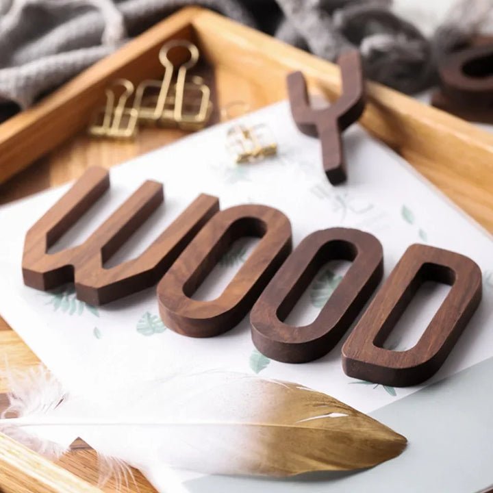 Walnut Letter Set