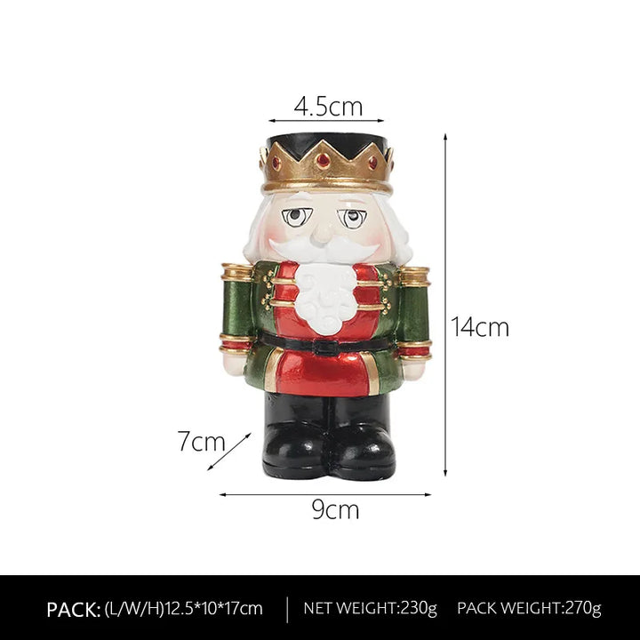 Resin Nutcracker Candle