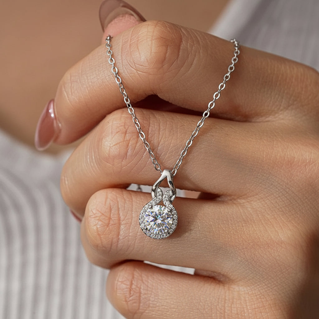 Radiant Moissanite Pendant