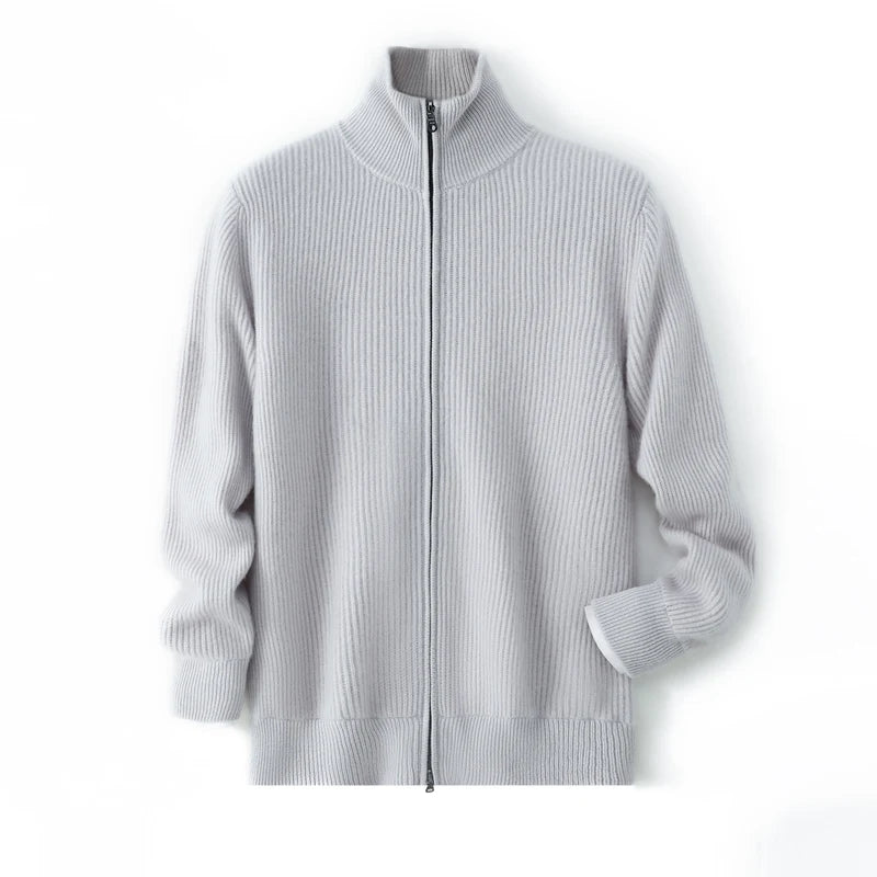 Holt Cashmere Zip Cardigan