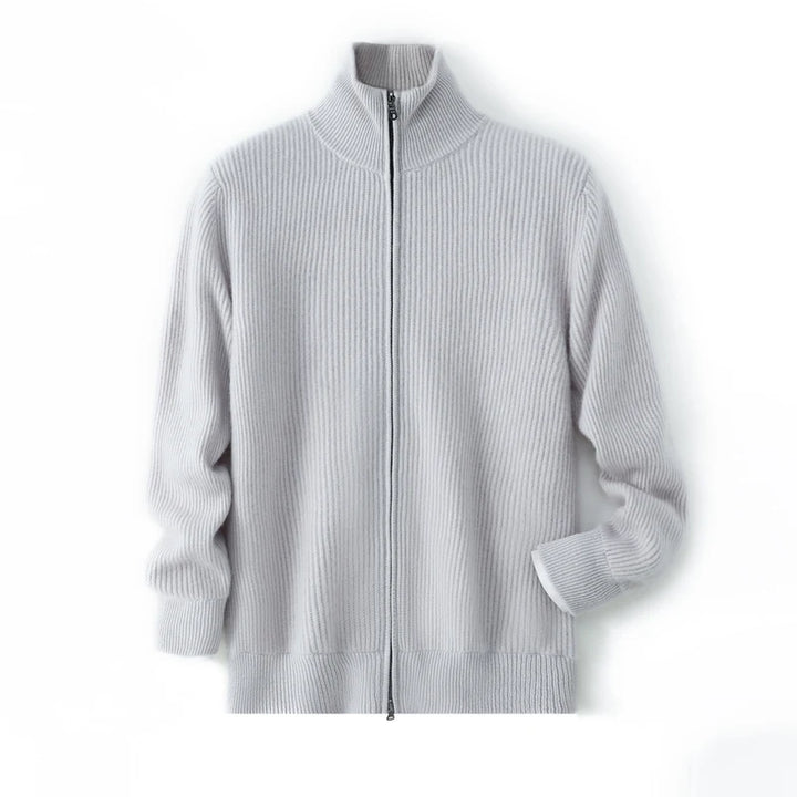 Holt Cashmere Zip Cardigan