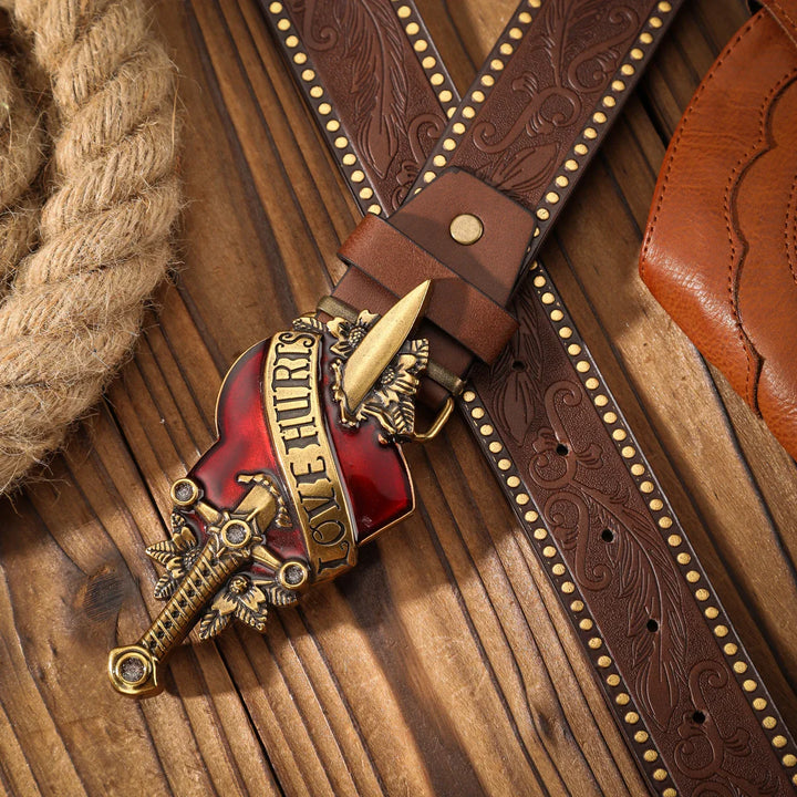 Vintage Alloy Buckle Belt