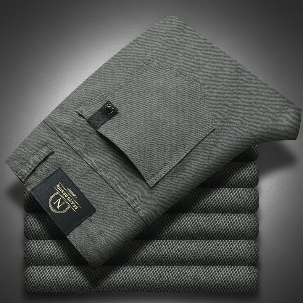 Cotton Slim Fit Trousers