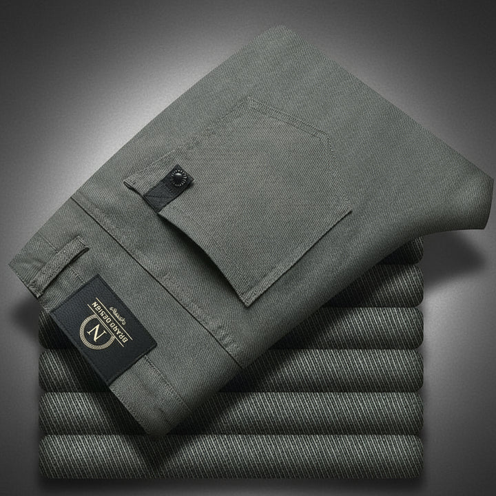 Cotton Slim Fit Trousers