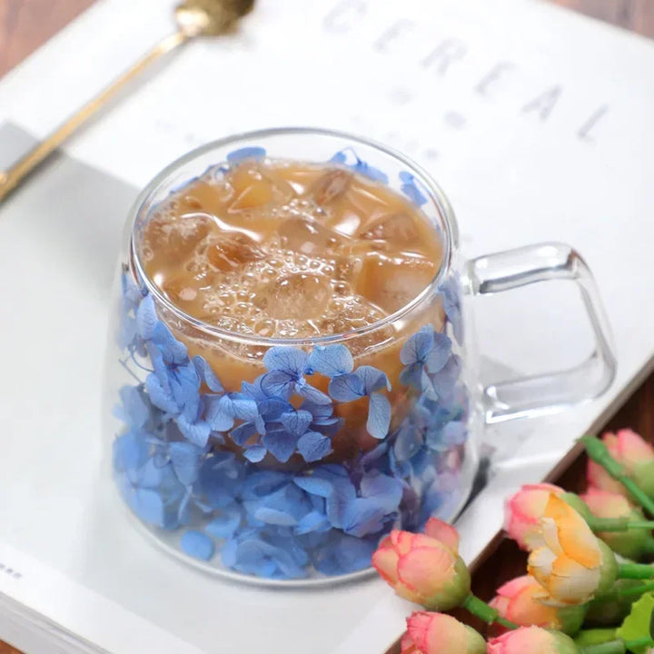 Floral Glass Mug