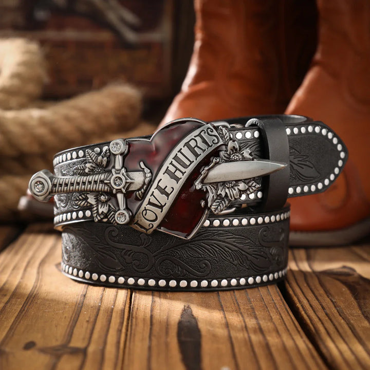 Vintage Alloy Buckle Belt