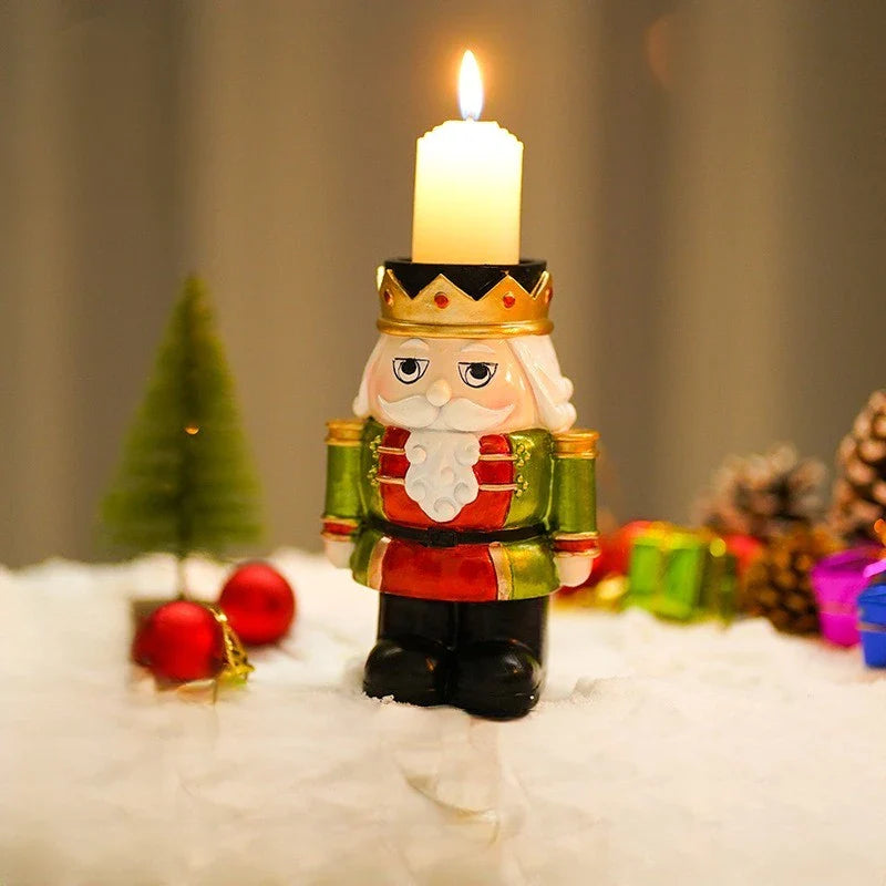 Resin Nutcracker Candle