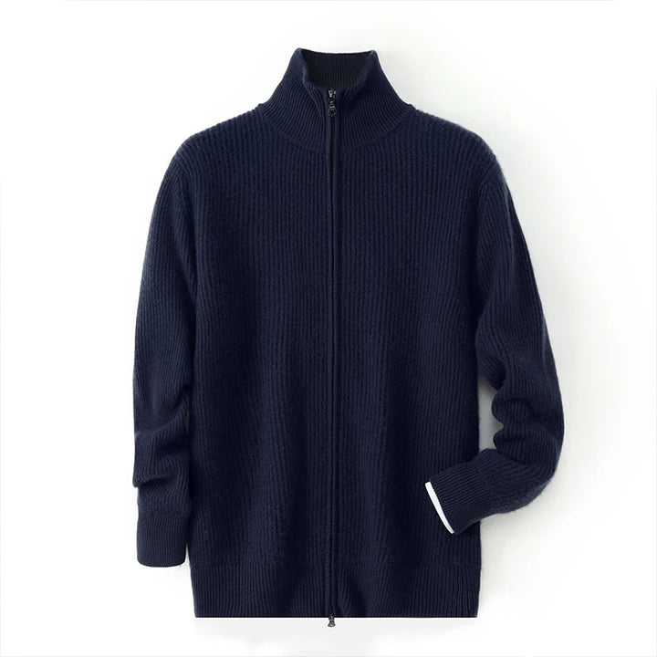 Holt Cashmere Zip Cardigan