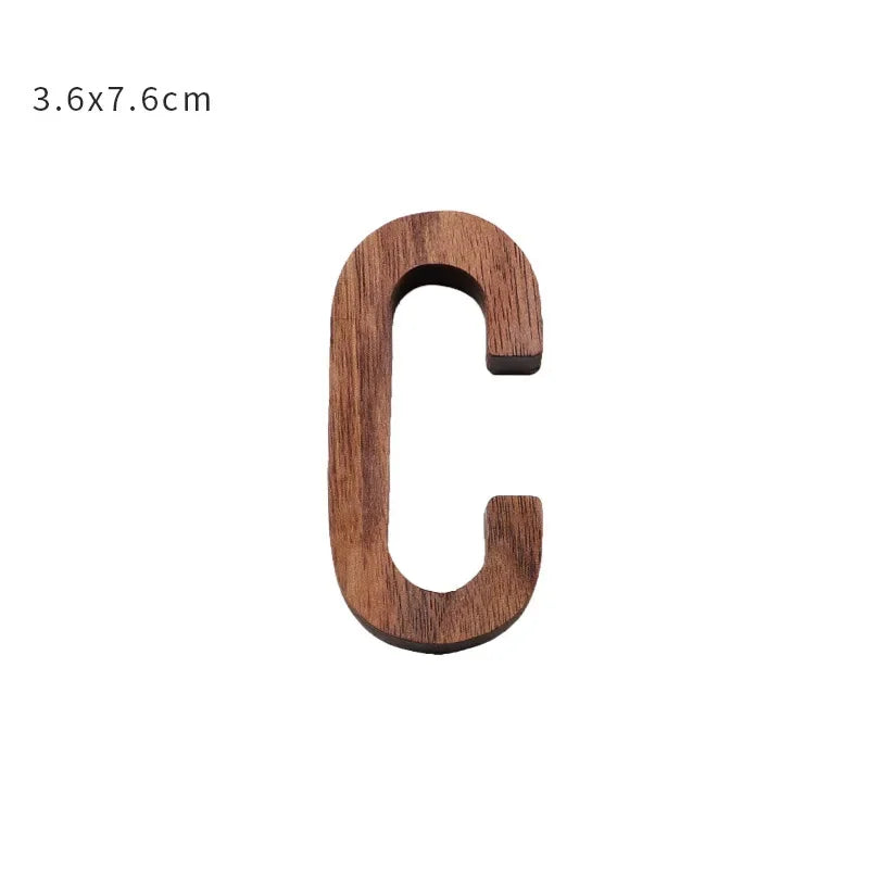 Walnut Letter Set