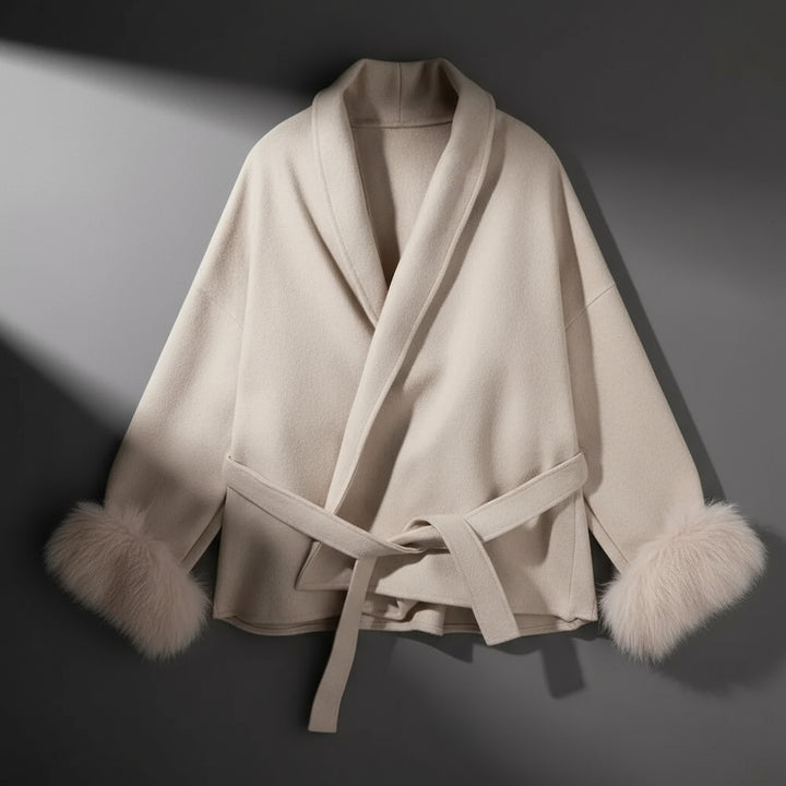 Aurora Plush Belted Coat