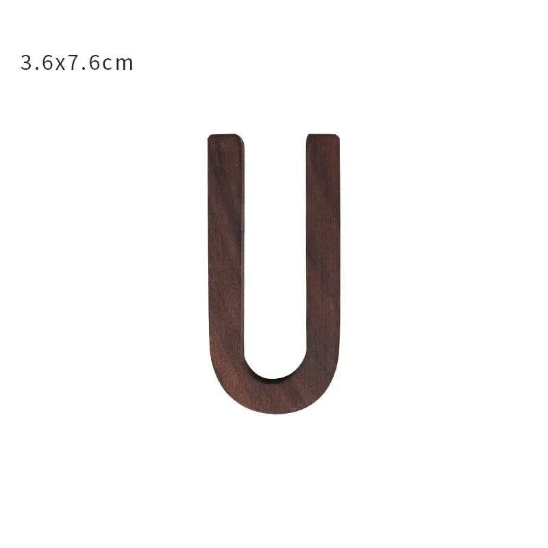 Walnut Letter Set