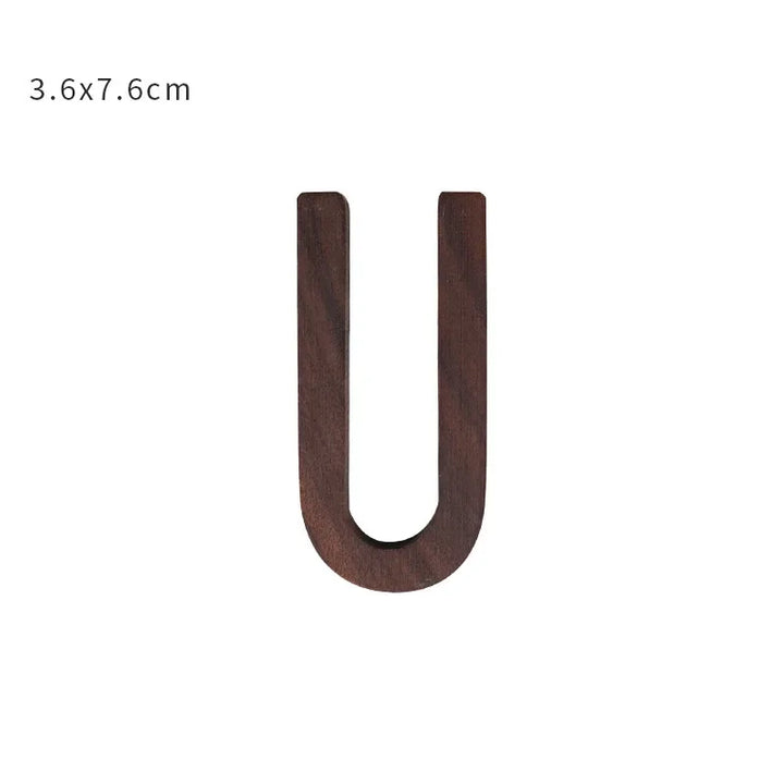 Walnut Letter Set