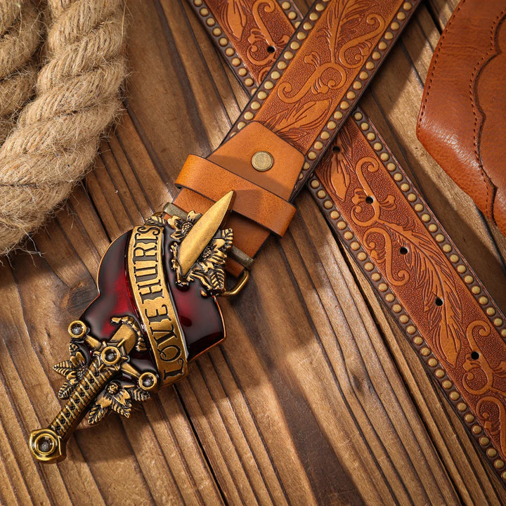 Vintage Alloy Buckle Belt