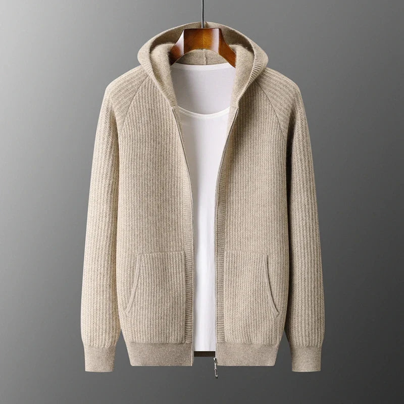 Merino Hooded Cardigan