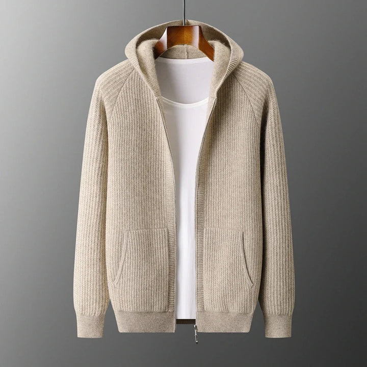 Merino Hooded Cardigan