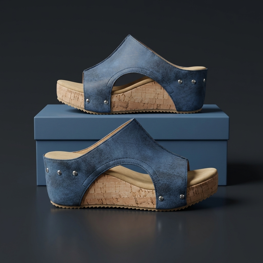 Corvella Rivet Sandals