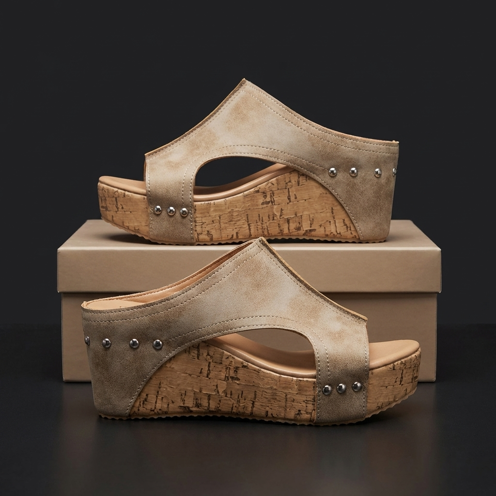 Corvella Rivet Sandals