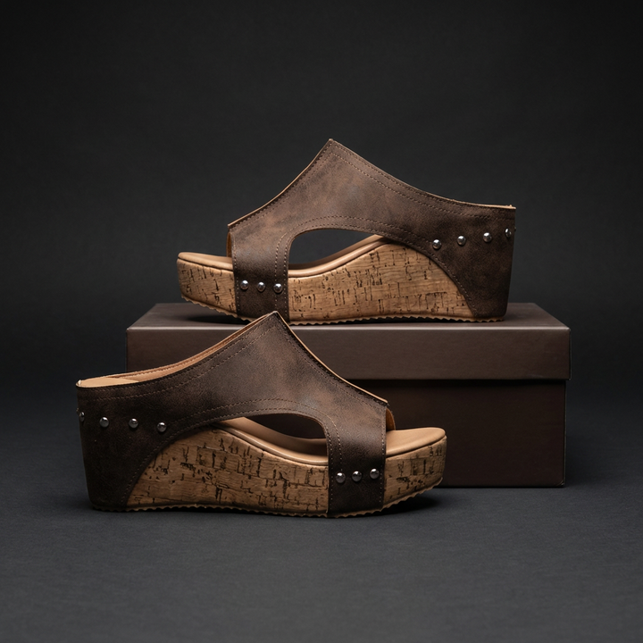 Corvella Rivet Sandals
