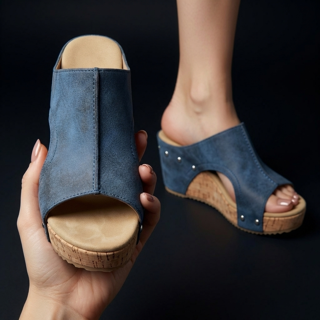 Corvella Rivet Sandals