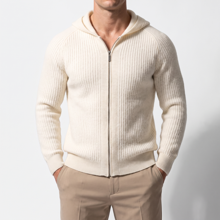 Merino Hooded Cardigan
