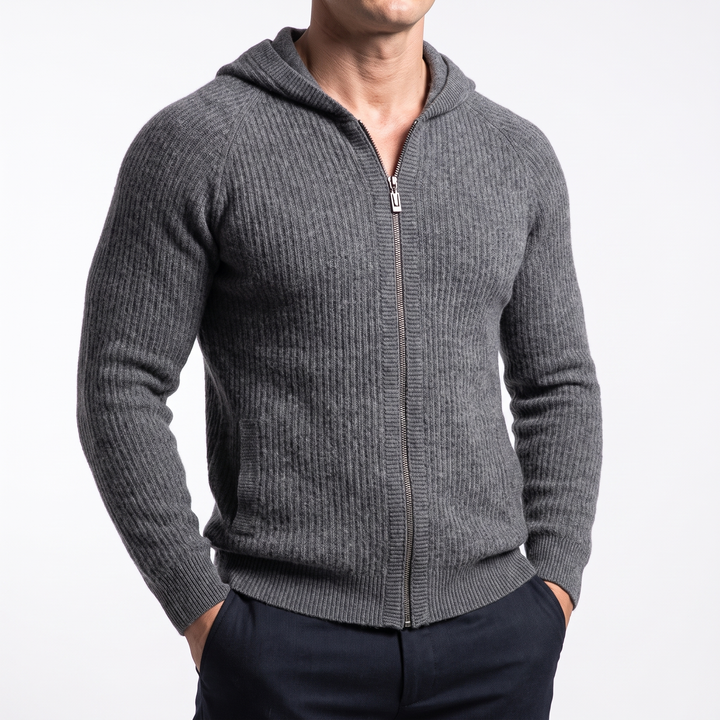 Merino Hooded Cardigan